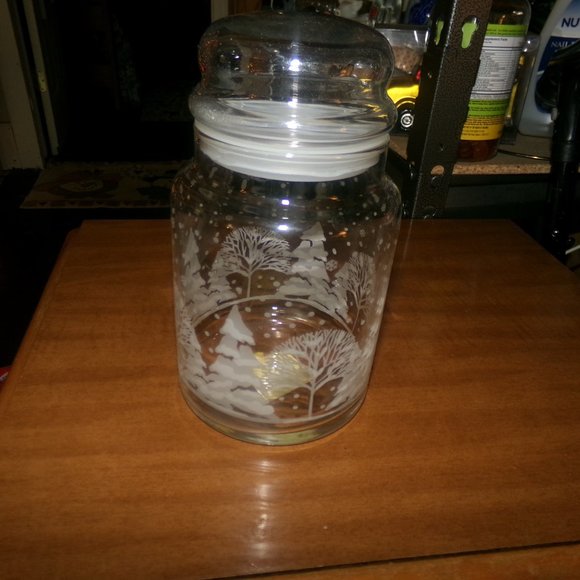 Libby glass canister jar. - Picture 2 of 2